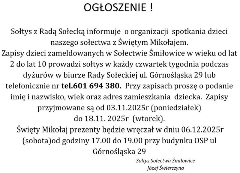 Zaproszenie na spotkanie ze �w. Miko�ajem (87 kB)